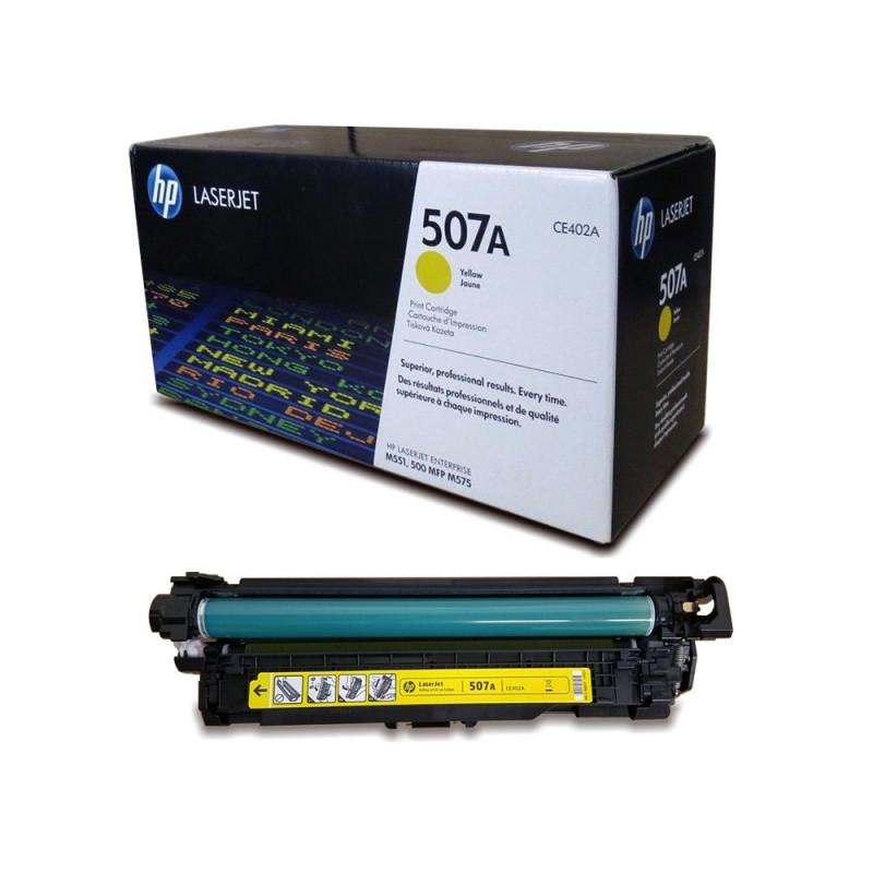 Toner HP 507A Yellow CE402A Original Haute Qualité pour LaserJet Enterprise