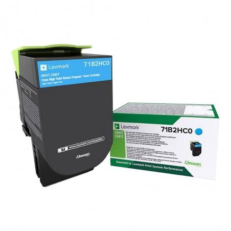 Toner Lexmark 71B50 Cyan Original pour CS/CX 317 / 417 Haute Qualité
