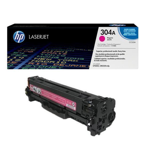 Toner HP 304A Magenta CC533A Original Haute Qualité pour LaserJet