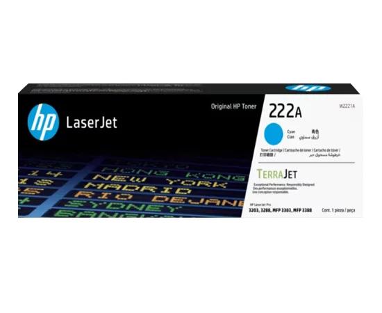 Toner HP 222A Cyan W2221A Original Haute Qualité pour LaserJet Pro