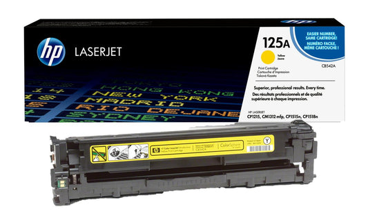 Toner HP 125A Yellow CB542A Original Haute Qualité pour LaserJet
