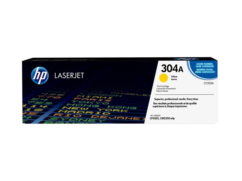 Toner HP 304A Yellow CC532A Original Haute Qualité pour LaserJet