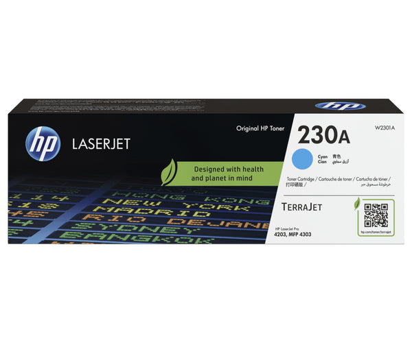 TONER ORIGINAL HP 230A CYAN LASERJET (W2301A)
