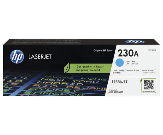 TONER ORIGINAL HP 230A CYAN LASERJET (W2301A)