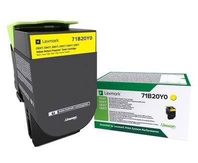 Toner Lexmark 71B50 Yellow Original pour CS/CX 317 / 417 Haute Qualité