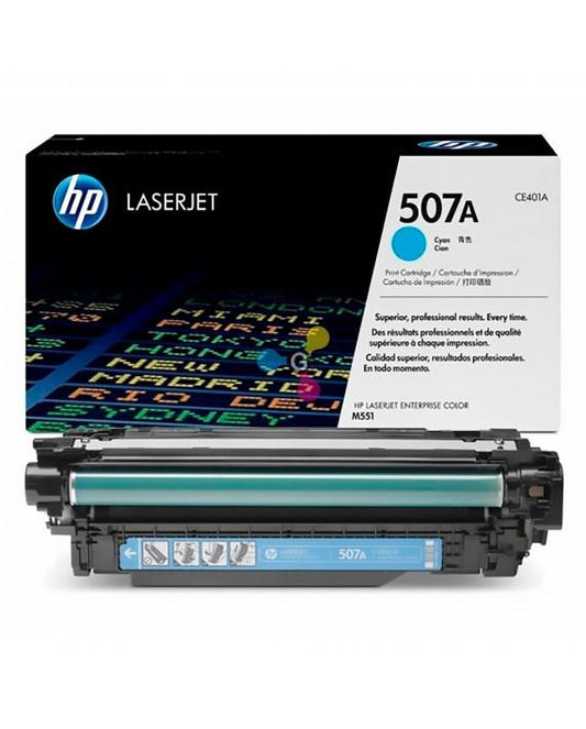 Toner HP 507A Cyan CE401A Original Haute Qualité pour LaserJet Enterprise